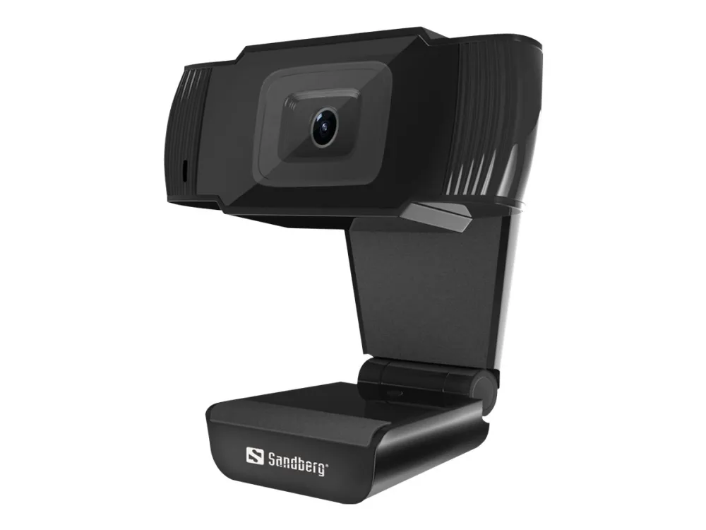 Sandberg USB Webcam - indbygget stereomikrofon - USB 2.0 - perfekt til onlinemøder