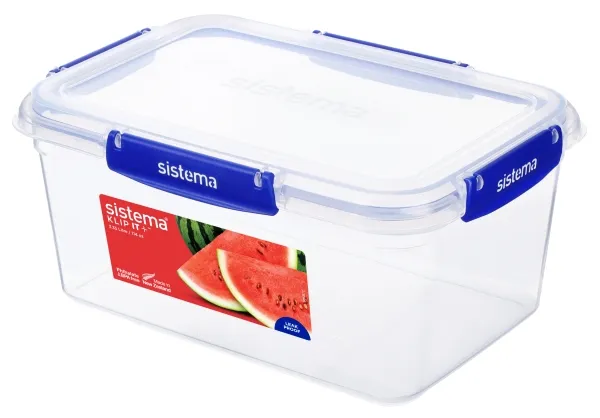 sistema matoppbevaringsbeholder KLIP IT PLUS 3,35 l blå