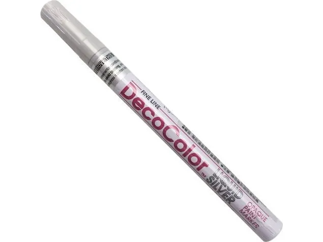 Vrige Marvy decocolor fine line sølv