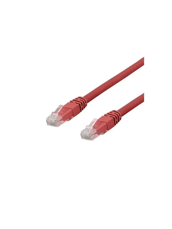 Deltaco patch cable - 1 m - red - Rød - 1m