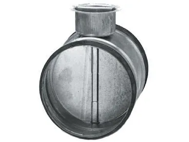 LINDAB Afspærringsspjæld DSU 125 mm uden tætning på spjældbladet. Tæthedsklasse lukket, klasse 0.