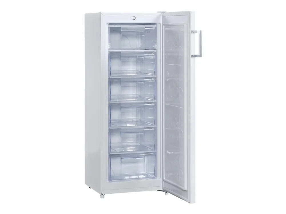 Scandomestic Standard FRF177WD - Fryser - stående - bredde: 54 cm - dybde: 55 cm - høyde: 144 cm - 177 liter - Klasse D - hvit