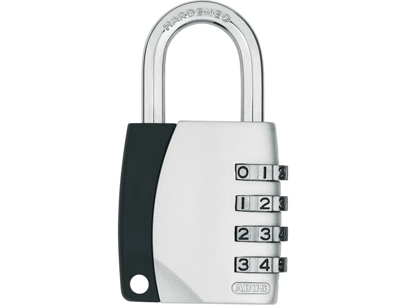 ABUS 155/40, Tradisjonell, Kombinasjonslås, Bruk av universalnøkkel mulig, Sølv, U-formet, 4,45 cm