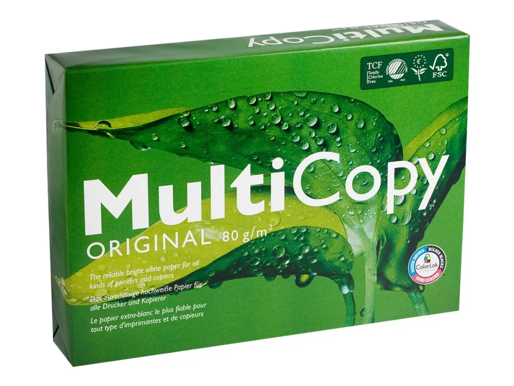Printerpapir MultiCopy Original A4 80g hvid - med 4 huller - (500 ark)