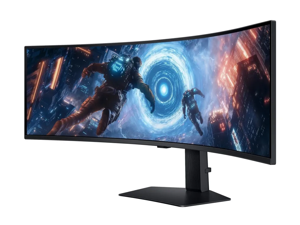 Samsung Odyssey G9 S49FG912EU - G91F Series - LED-skjerm - gaming - kurvet - 49 - 5120 x 1440 Dual Quad HD @ 144 Hz - VA - 350 cd/m² - 2500:1 - DisplayHDR 600 - 1 ms - 2xHDMI, DisplayPort - svart