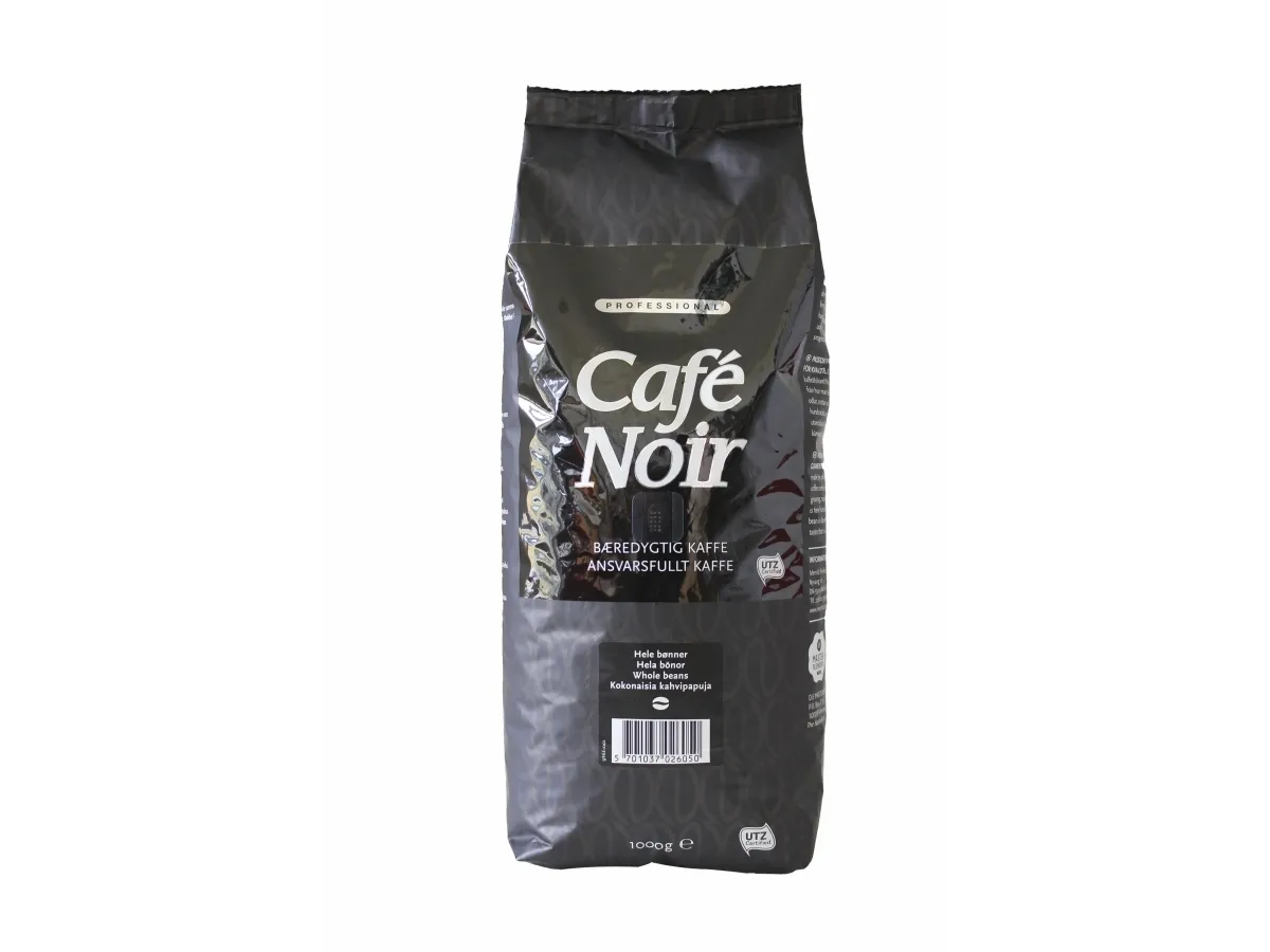 Kaffe helbønner, Cafe Noir, pose a 1 kg - (8 stk.)