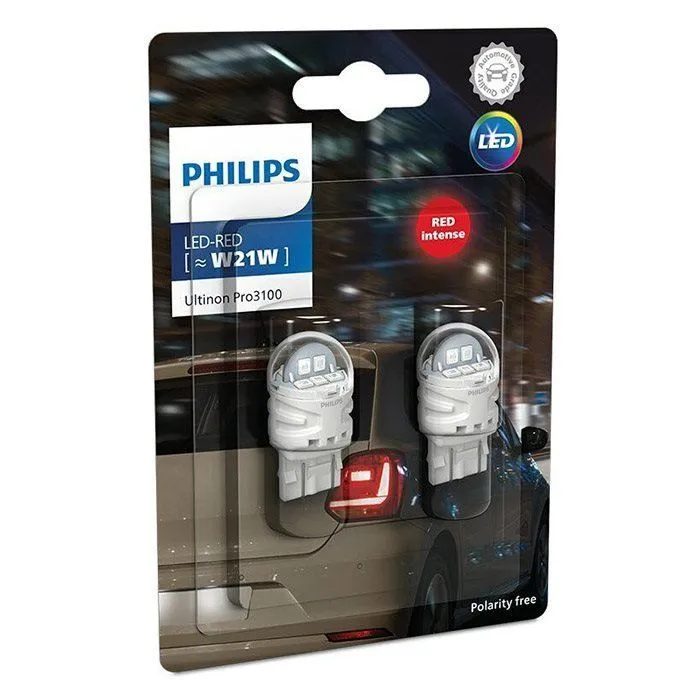 Philips Ultinon Pro3100 LED W21W 12V - Sæt