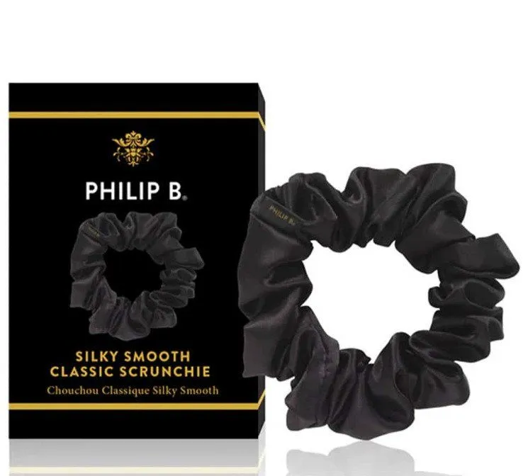 Philip B - Classic Black Scrunchie