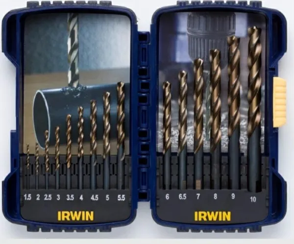 Irwin HSS-PRO Turbo-Max borsæt, 1,5 - 10 mm, 15 stk.