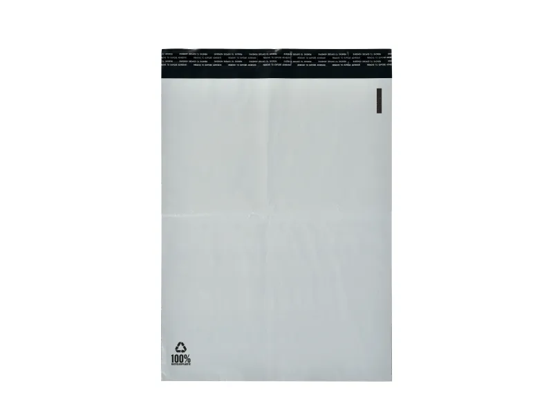 Fraktposer 550x770 mm hvite, PE, i 100 % resirkulert plast - (100 stk.)