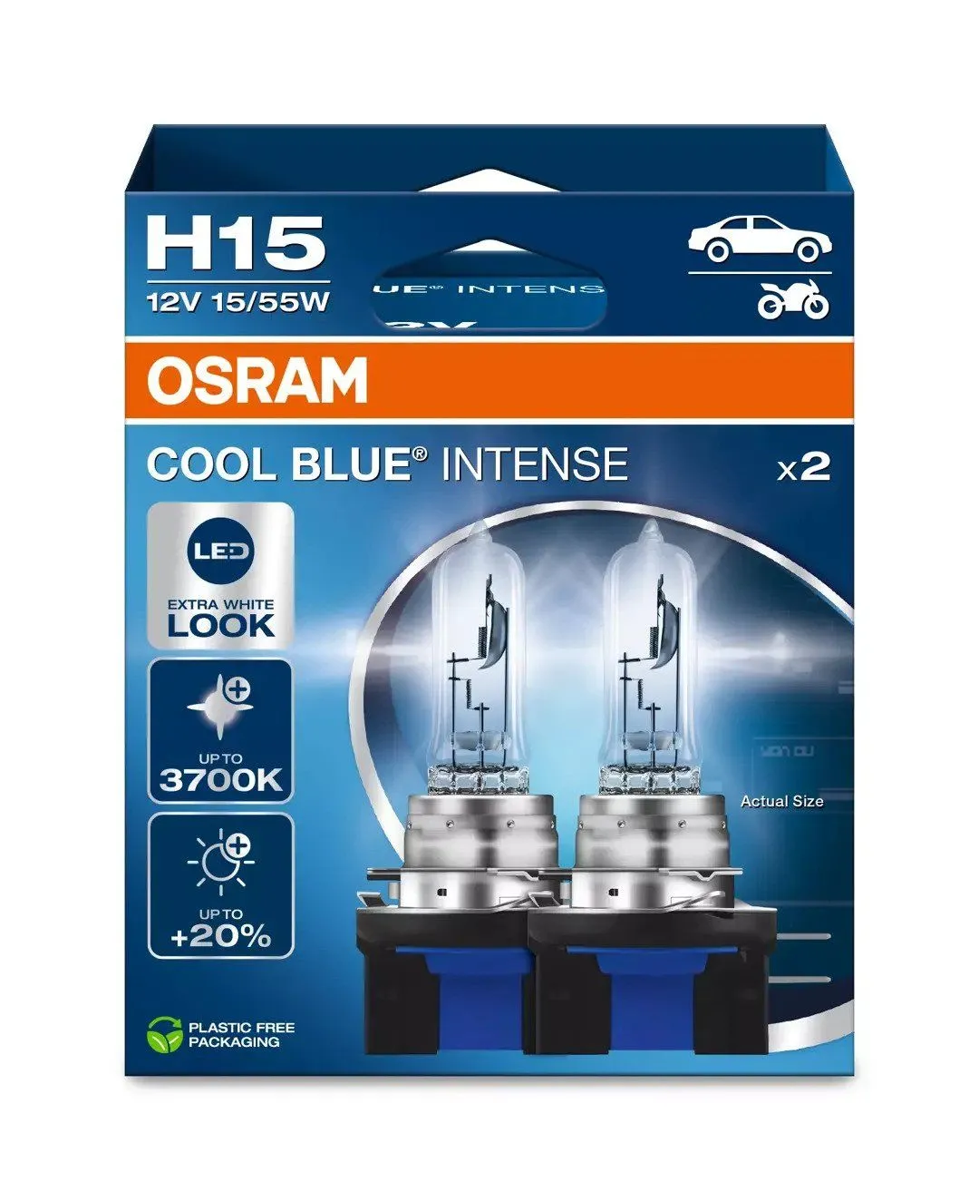 Osram Cool Blue Intense NEXT GEN - H15 Bilpærer