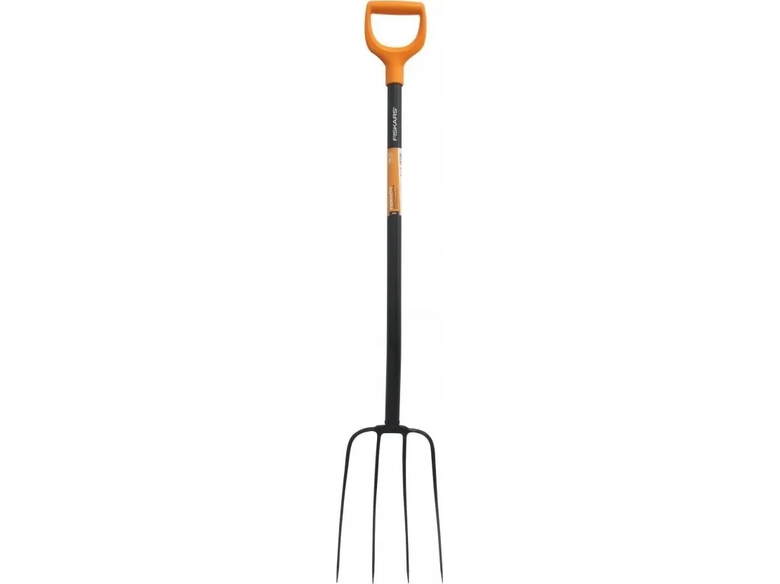 Fiskars 1070674 kompostgaffel, arbeidsbredde 22 cm, D-grep