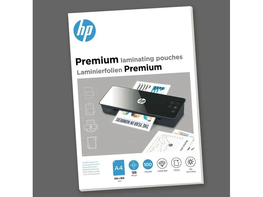 HP 9124, Blank, Gjennomsiktig, DIN A4, 216 mm x 303 mm, Termisk, 0,08 mm, 244 mm