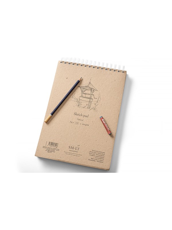 SMLT Drawing pad SKITSE NATURAL. A4. 100g.
