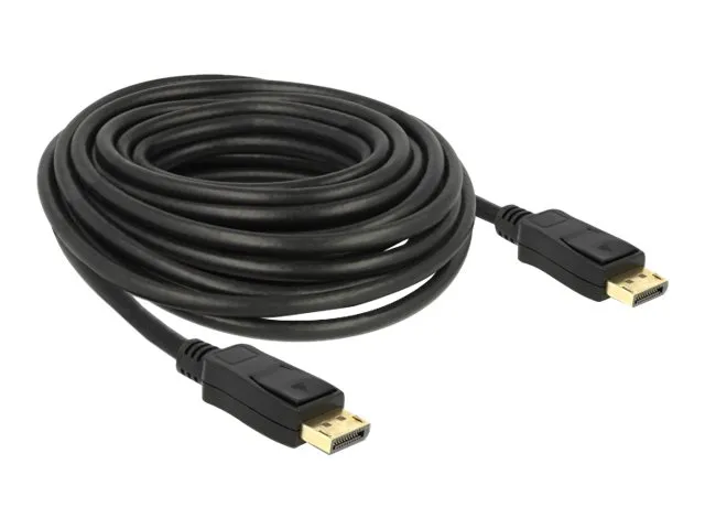 Delock - Skjermkabel - DisplayPort (hann) til DisplayPort (hann) - DisplayPort 1.2 - 10 m - svart