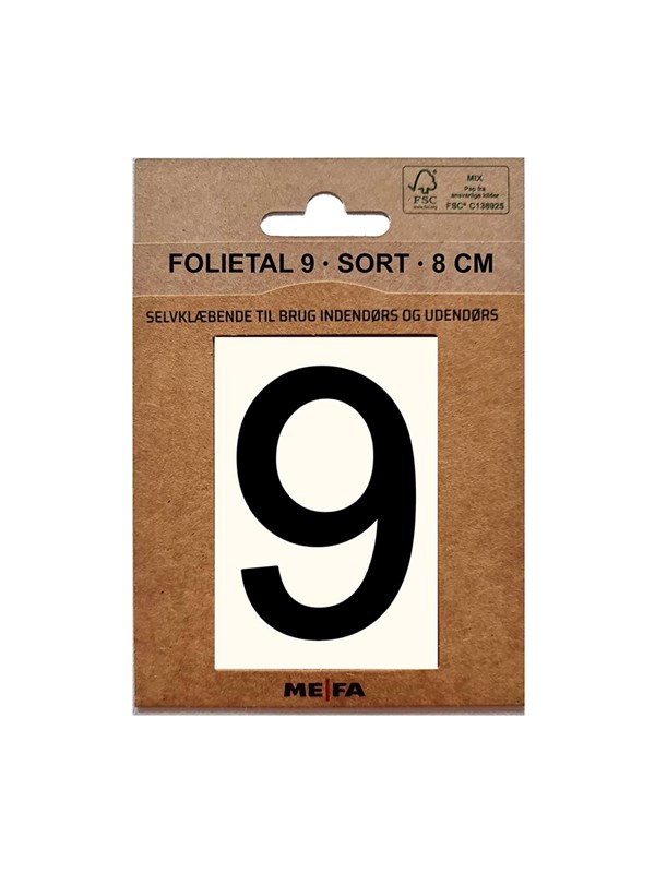 MEFA Foil number 9 Black