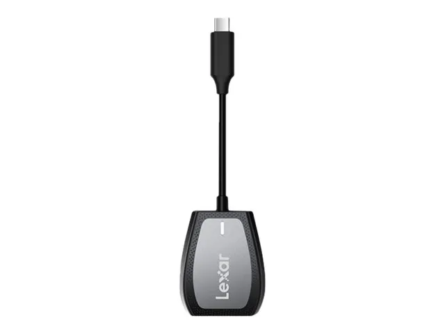 Lexar Professional - Kortleser - 2-i-1 (SD, microSD, microSDHC UHS-I, microSDHC UHS-II, microSDXC UHS-I, microSDXC UHS-II, SDHC UHS-I, SDHC UHS-II, SDXC UHS-I, SDHC UHS-II) - USB-C 3.2 Gen 1