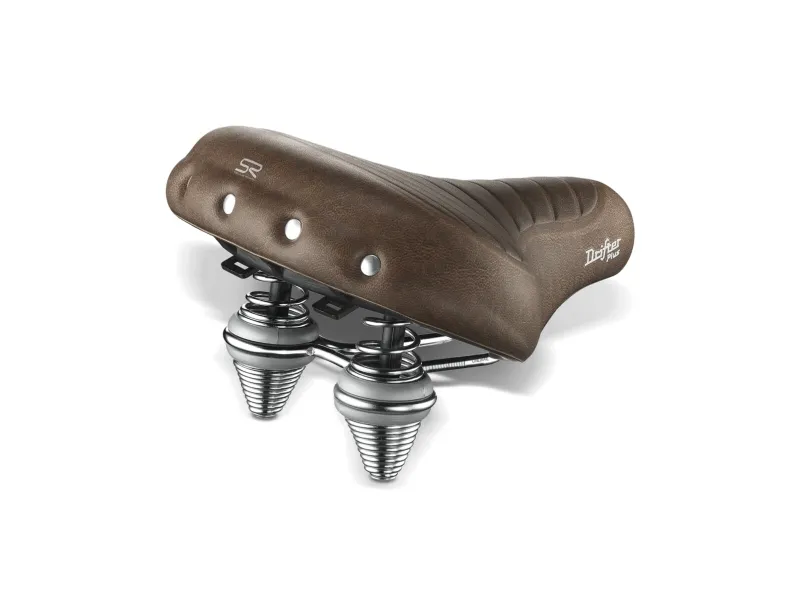 Selle Royal sykkelsete SELLEROYAL PREMIUM RELAXED 90st. DRIFTER PLUS unisex gel + brune fjærer