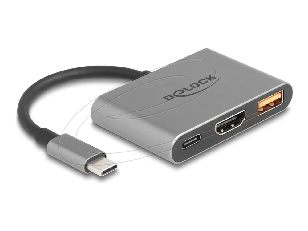 Delock - Dokkingstasjon - USB-C / Thunderbolt 3 / Thunderbolt 4 - HDMI