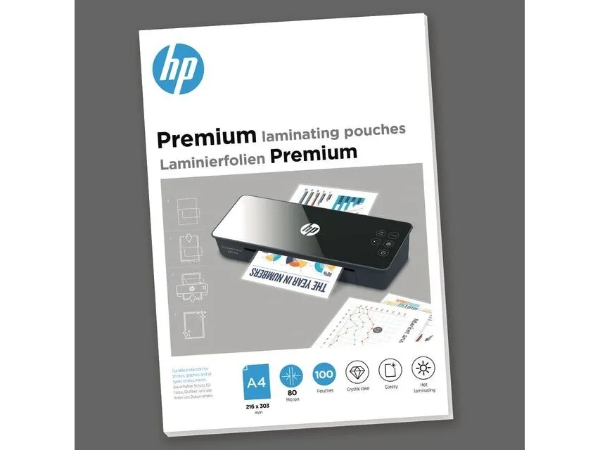 HP 9123, Blank, Gjennomsiktig, DIN A4, 216 mm x 303 mm, Termisk, 0,08 mm, 244 mm