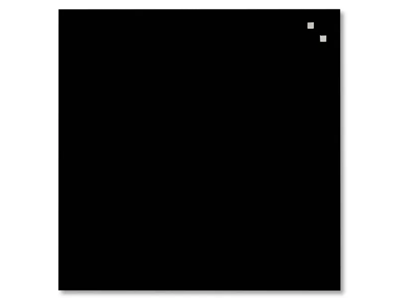 Magnetisk glastavle 45 x 45 cm sort
