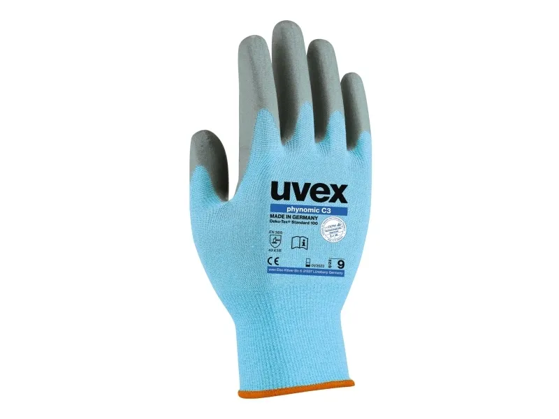 Uvex 6008009, Blå, Grå, Voksen, Unisex, 1 stk, Polyetylen, Elastin, Polyamid