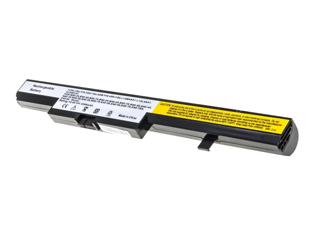 Green Cell - Batteri til bærbar PC (tilsvarer: Lenovo L13S4A01) - litiumion - 4-cellers - 2200 mAh - svart - for Lenovo B40  B50