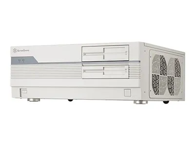 SilverStone FLP01 - Tower - ATX - ingen strømforsyning (ATX / PS/2) - hvit - USB/lyd