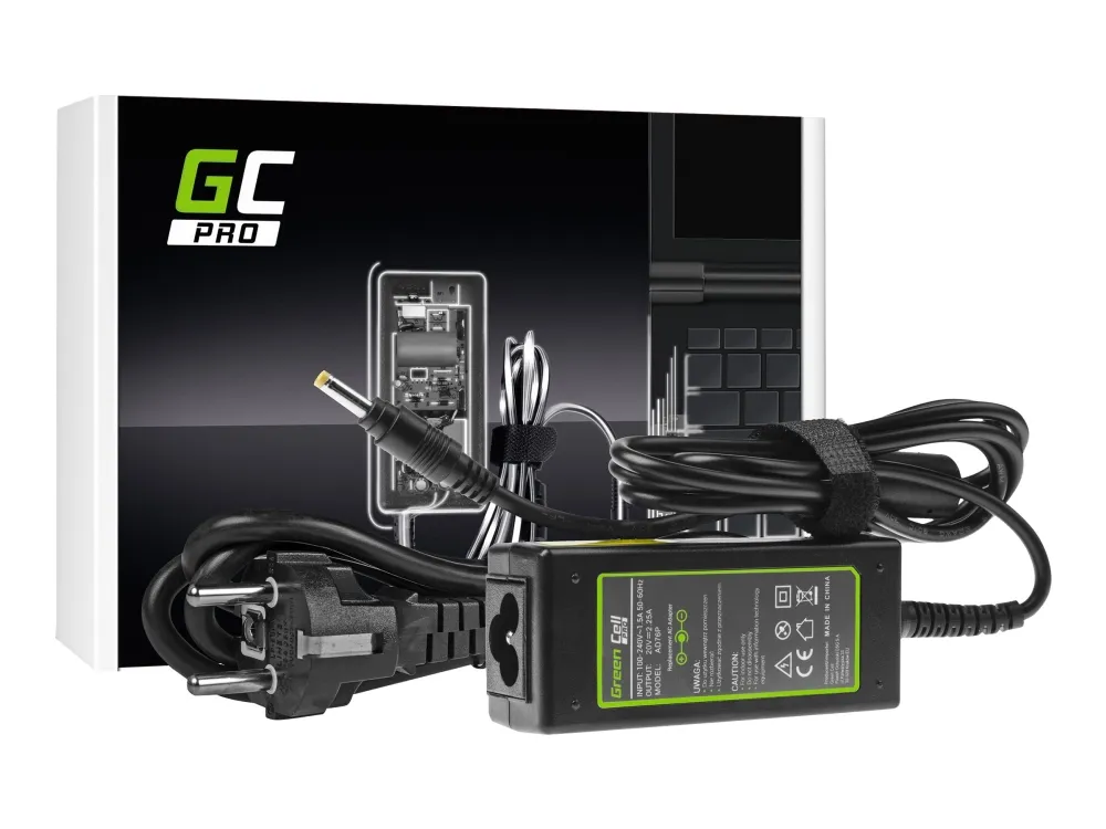 Green Cell PRO - Strømadapter - AC - 45 watt - svart - for Lenovo IdeaPad 100-15  100S-14  110-15  Yoga 510-14  510-15