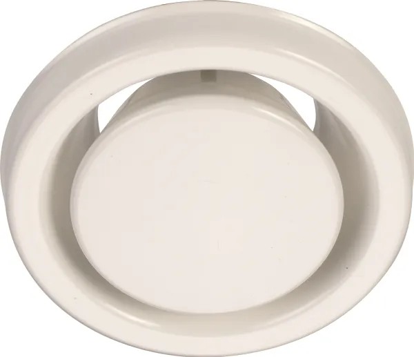 LINDAB Kontrolventil KSU160 (RAL9003) for udsugning. Skal monteres i ventilramme type VGL, VGU eller VGM.