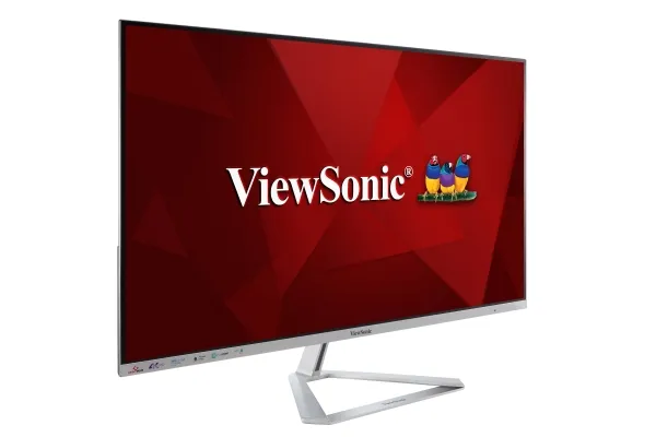 Viewsonic VX Series VX3276-4K-mhd - LED-skjerm - 32 (31,5 for visning) - 3840 x 2160 4K @ 60 Hz - SuperClear® VA - 300 cd/m² - HDR10 - 8 ms - 2 x HDMI, DisplayPort , Displayport - høyttalere - Sølv