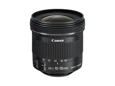 Canon EF-S - Vidvinkelzoomobjektiv - 10 mm - 18 mm - f/4.5-5.6 IS STM - Canon EF - for EOS 100, 1200, 70, 700, 7D, Kiss X6i, Kiss X7, Kiss X70, Kiss X7i, Rebel SL1, Rebel T5i