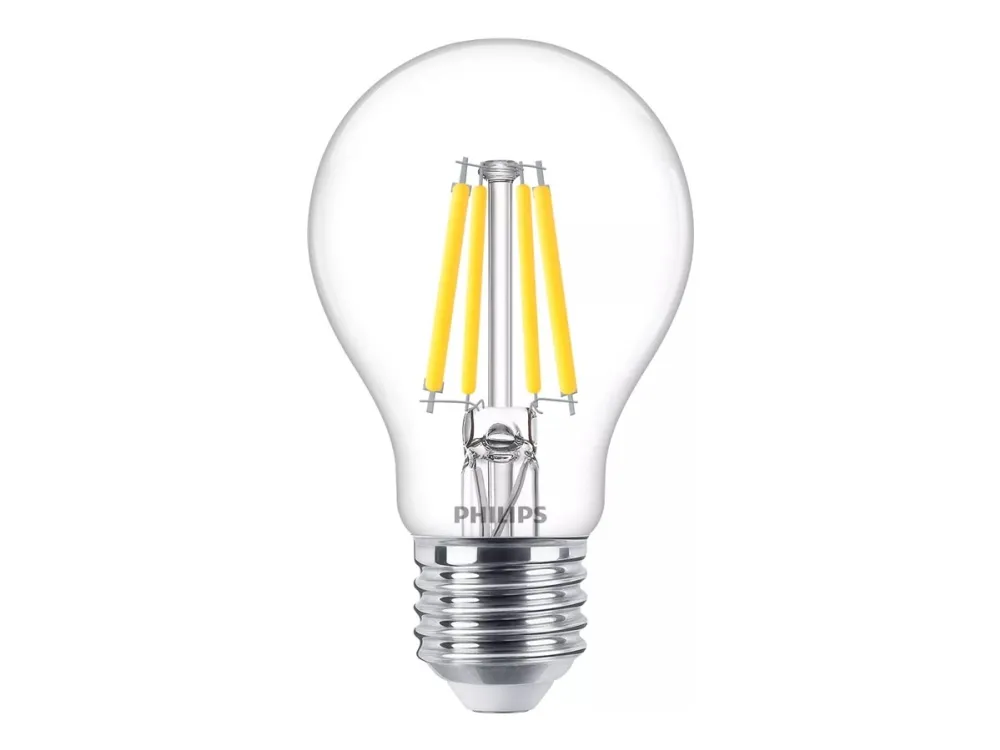 Philips MASTER Value - LED - form: A60 - klar finish - E27 - 3.4 W (ekvivalent 40 W) - klasse D - varmt hvitt lys - 2700 K