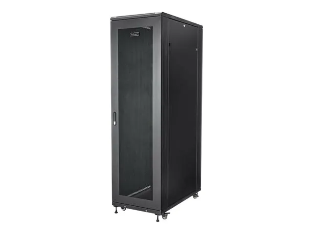 Startech 42U Server Rack Cabinet - 4-Post Adjustable Depth (5.9 to 36.4) IT Network Equipment Rack Enclosure with Casters - 2000lbs (RK4236BKB) - Rack skap - står på gulv - svart - 42U - 19