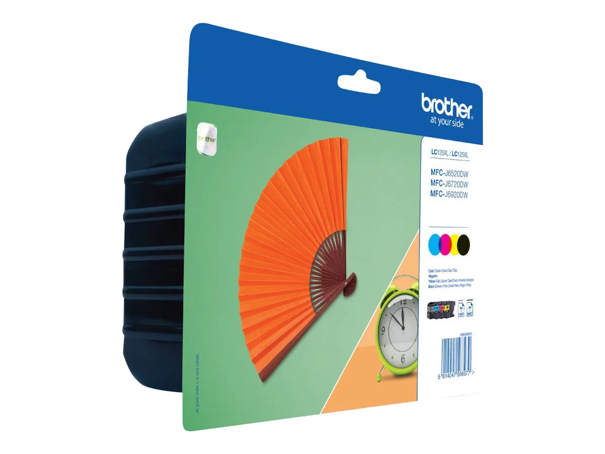 Brother LC129XL Value Pack - 4-pack - svart, gul, cyan, magenta - original - blister med sikkerhet - blekkpatron