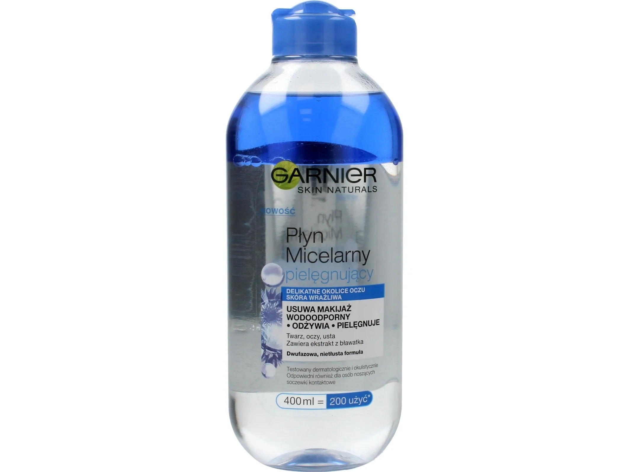 Garnier Skin Naturals To-fase pleie micellær væske med kornblomst 400ml