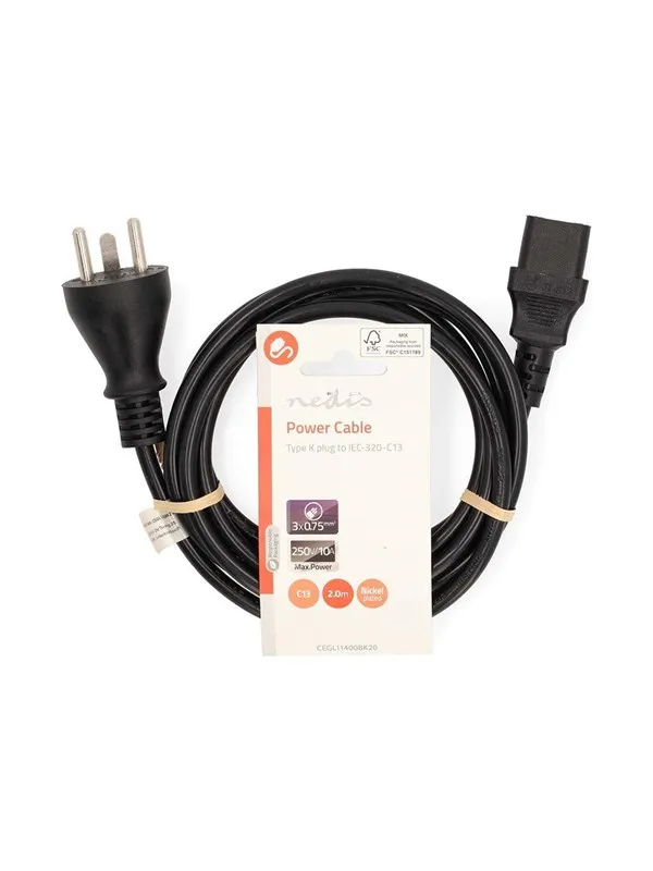 Nedis CEGL11400BK20 power cable