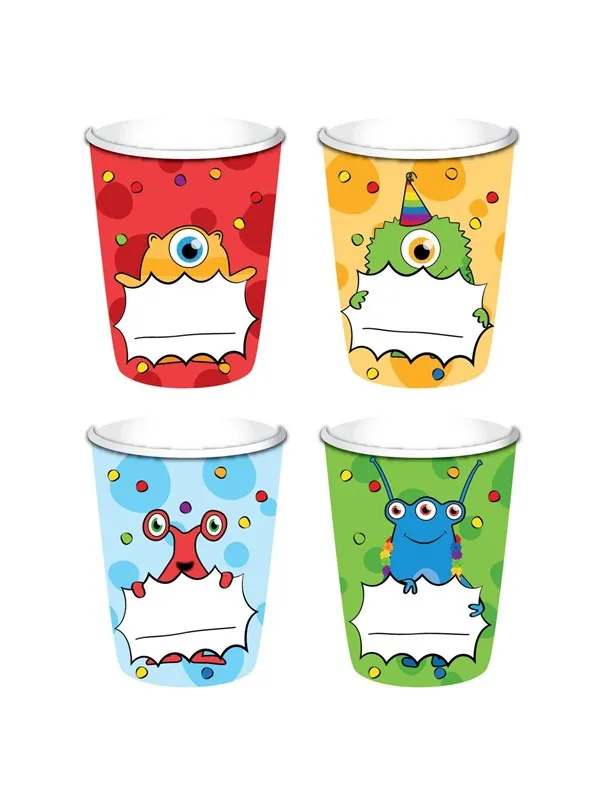 Haza Witbaard Cups Monster Party 8 pcs.