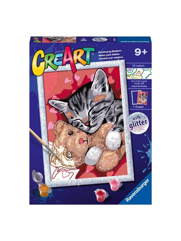 Ravensburger CreArt Painting by Numbers - Peaceful Kitten