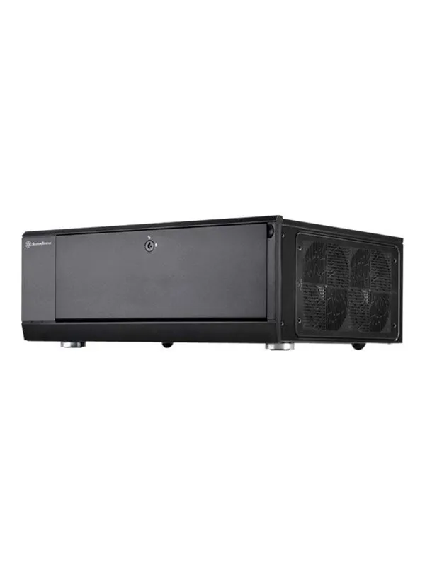 SilverStone Grandia GD10 - Kabinett - Desktop - Svart