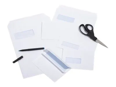 Konvolut Mailman C4p hvid 100g selvklæbende - (500 stk.)