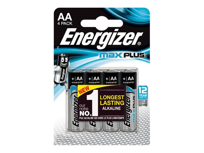 Energizer Max Plus - Batteri 4 x AA-type - Alkalisk