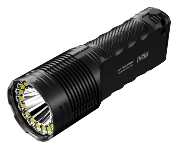 Nitecore TM20K, Taktisk lommelykt, Sort, Aluminium, Knapper, 2 m, 1 m