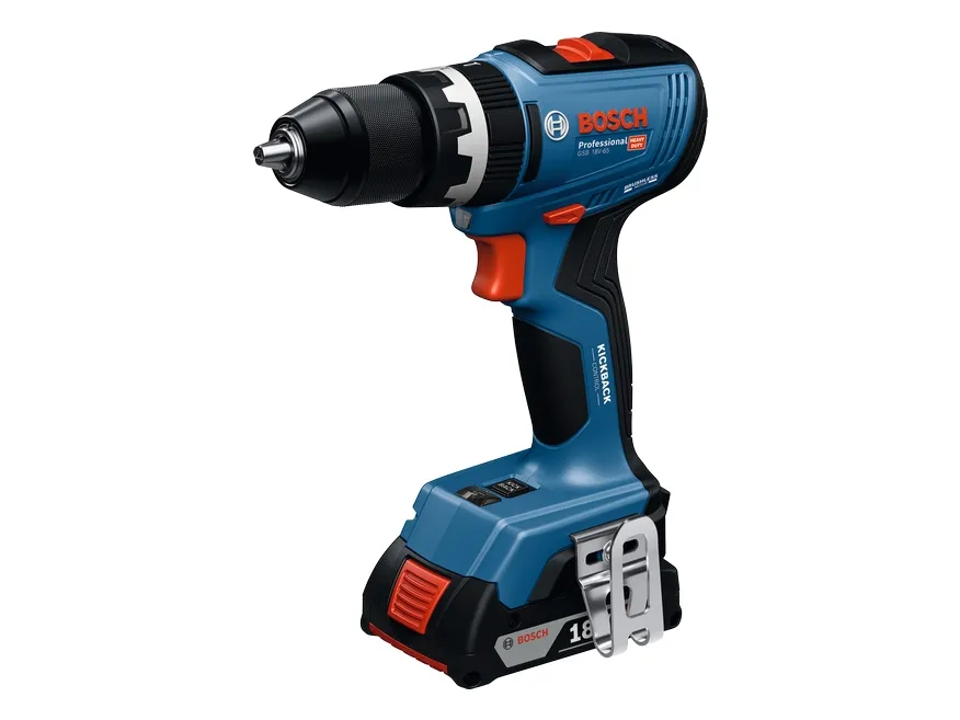 Bosch GSB 18V-65 Professional, Slagtrekker, Pistolhåndtak, Hurtigutløsende chuck, Blå, Tyskland, 27000 RPM - SOLO