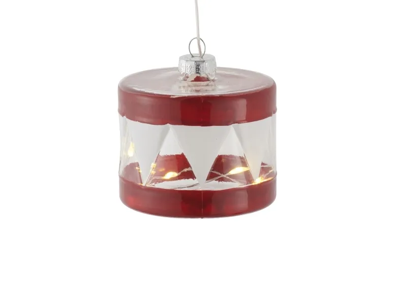 Sirius Home Elly, Juletrepynt, Rød, Gjennomsiktig, AAA, 1 stykker, 70 mm, 70 mm