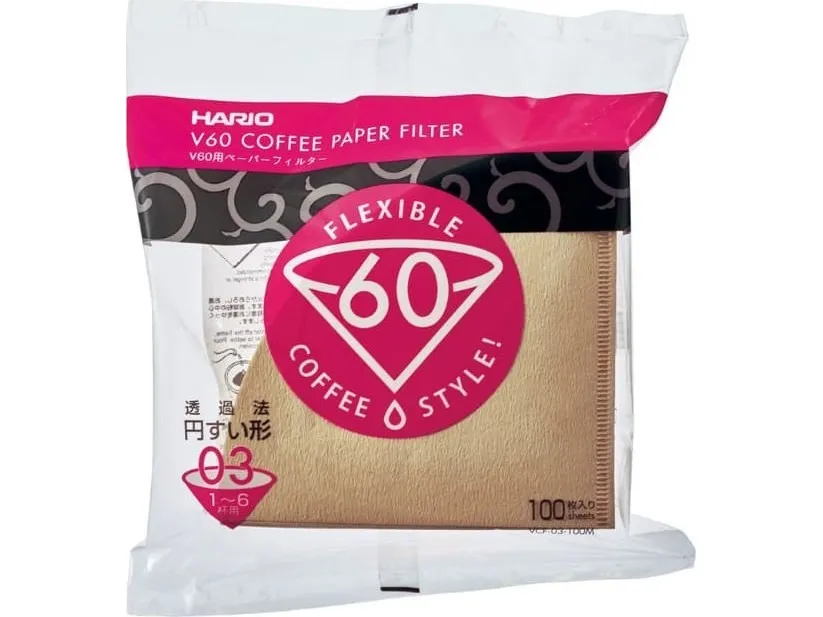 Hario Misarashi papirfiltre brune V60-03, 100 stk