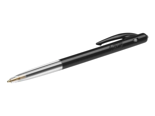 BIC M10 Clic - Kulepenn - svart - 0.7 mm - fin - retraktil (en pakke 50)