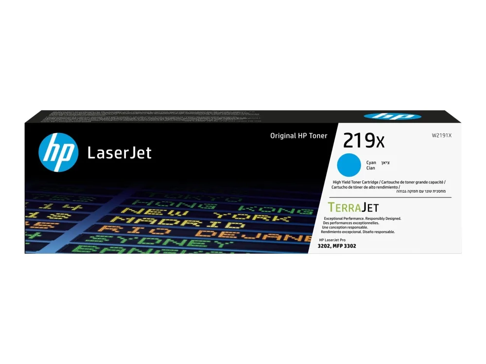 HP 219X / W2191X High Capacity Cyan Toner