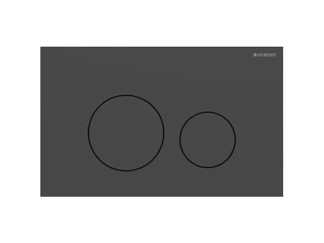 Geberit Sigma40 betjeningplade - Til dobbeltskyl round Sort mat