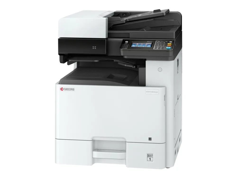 Kyocera ECOSYS M8130cidn - Multifunksjonsskriver - farge - laser - A3 (297 x 420 mm), Ledger (279 x 432 mm) (original) - A3/Ledger (medie) - opp til 30 spm (kopiering) - opp til 30 spm (trykking) - 600 ark - USB 2.0, Gigabit LAN, USB-vert, NFC